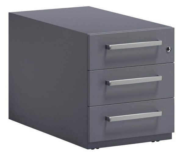 BISLEY Note Rollcontainer anthrazit 3 Auszüge 42,0 x 77,5 x 49,5 cm
