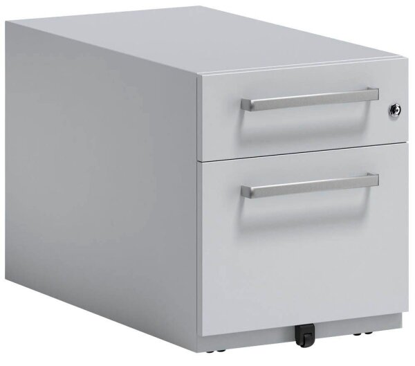 BISLEY Note Rollcontainer lichtgrau 2 Auszüge 42,0 x 77,5 x 49,5 cm
