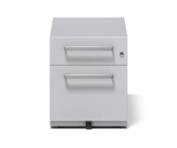 BISLEY Note Rollcontainer lichtgrau 2 Auszüge 42,0 x 77,5 x 49,5 cm