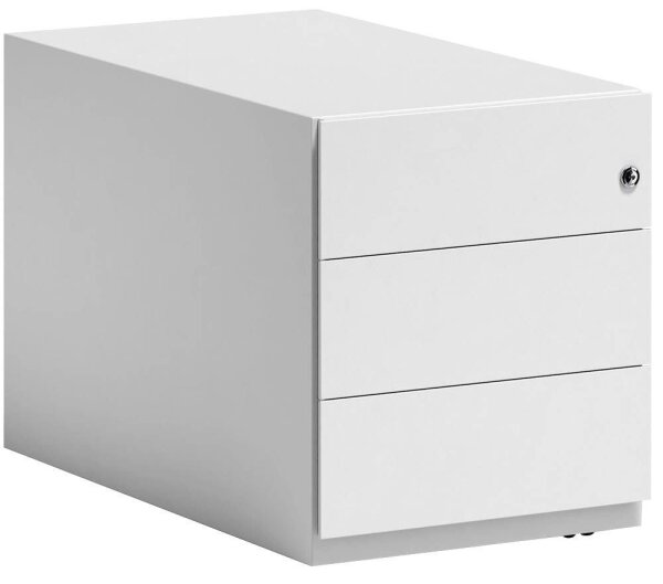 BISLEY Note Rollcontainer verkehrsweiß 3 Auszüge 42,0 x 77,5 x 49,5 cm