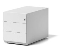 BISLEY Note Rollcontainer verkehrsweiß 3 Auszüge 42,0 x 77,5 x 49,5 cm
