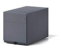 BISLEY Note Rollcontainer anthrazit 2 Auszüge 42,0 x 77,5 x 49,5 cm