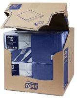TORK Servietten Soft dunkelblau 3-lagig 32,6 x 33,0 cm,...