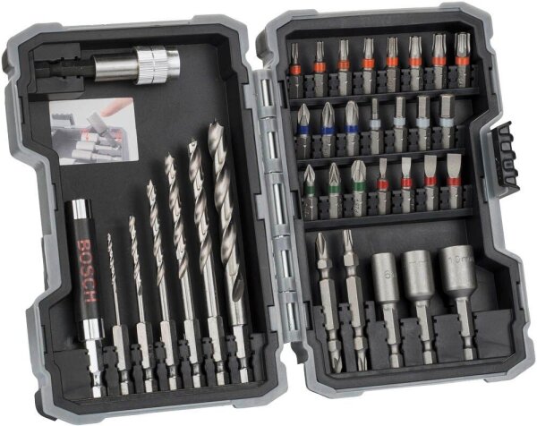 BOSCH Bohrer- und Bit-Set, 35-teilig