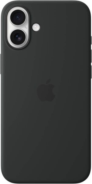 Apple Silikon Case Handy-Cover für Apple iPhone 16 Plus schwarz