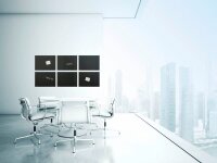 Legamaster Glas-Magnettafel 120,0 x 90,0 cm schwarz