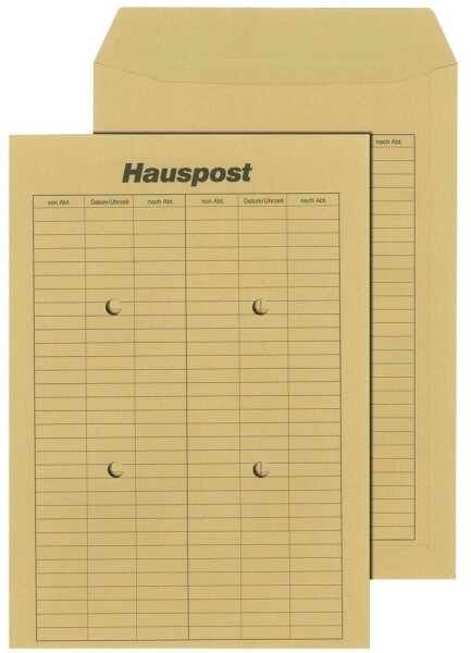 MAILmedia Hauspostversandtaschen DIN C4 ohne Fenster braun 250 St.