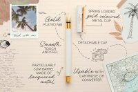 FABER-CASTELL Patronenfüller marshmallow/gold M (mittel)