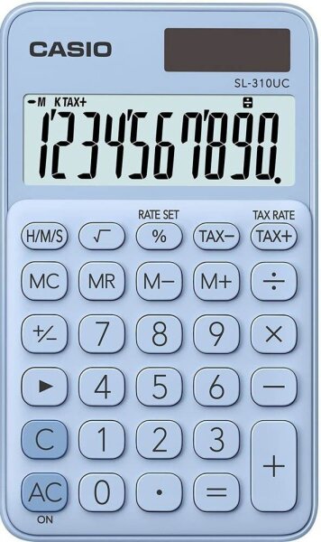 CASIO SL-310UC Taschenrechner hellblau