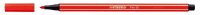 STABILO Pen 68 Filzstifte rot, 10 St.