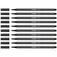 STABILO Pen 68 Filzstifte schwarz, 10 St.