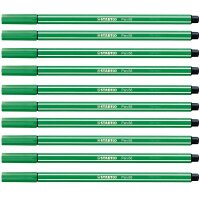 STABILO Pen 68 Filzstifte grün, 10 St.