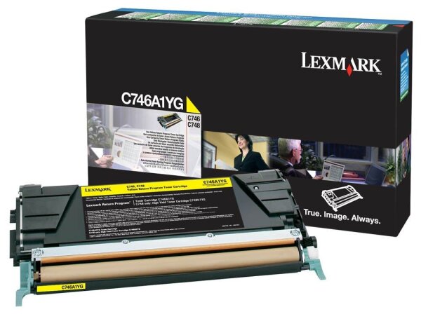Lexmark C746A1YG  gelb Toner