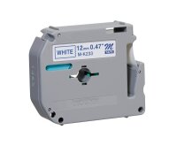 brother Schriftband M-K M-K233 MK233BZ, 12 mm, blau auf weiß, 1 St.