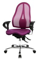 Topstar Bürostuhl Sitness® 15, ST19UG03 Stoff lila, Gestell chrom