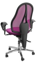 Topstar Bürostuhl Sitness® 15, ST19UG03 Stoff lila, Gestell chrom