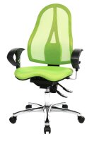Topstar Bürostuhl Sitness® 15, ST19UG05 Stoff grün, Gestell chrom