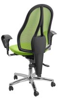 Topstar Bürostuhl Sitness® 15, ST19UG05 Stoff grün, Gestell chrom