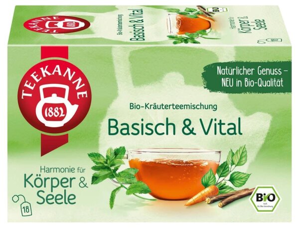 TEEKANNE Basisch & Vital Bio-Tee 18 Portionen