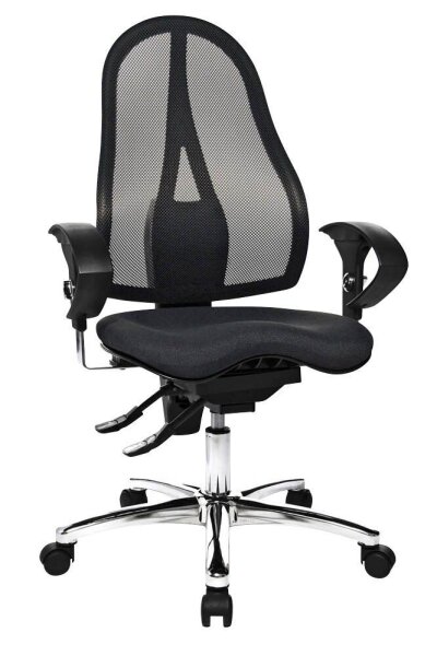 Topstar Bürostuhl Sitness® 15, ST19UG20 Stoff schwarz, Gestell chrom