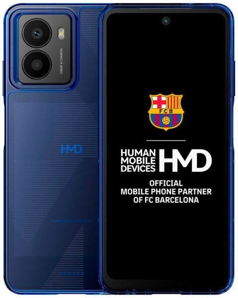 HMD Fusion Casual Outfit Handy-Cover für HMD Fusion blau