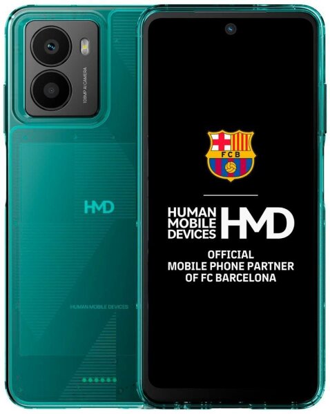 HMD Fusion Casual Outfit Handy-Cover für HMD Fusion cyan