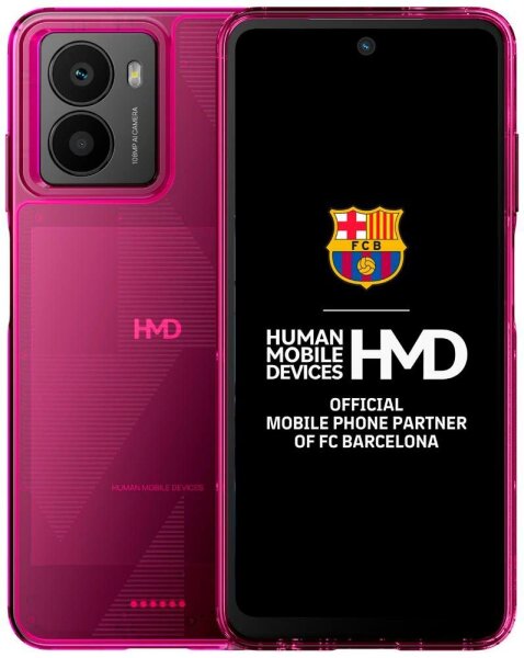 HMD Fusion Casual Outfit Handy-Cover für HMD Fusion pink