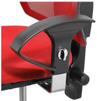 Topstar Bürostuhl Sitness® 15, ST19UG21 Stoff rot, Gestell chrom