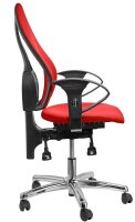 Topstar Bürostuhl Sitness® 15, ST19UG21 Stoff rot, Gestell chrom
