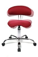 Topstar Bürostuhl Sitness® 40, ST290W51 Stoff rot, Gestell chrom