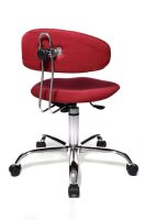 Topstar Bürostuhl Sitness® 40, ST290W51 Stoff rot, Gestell chrom
