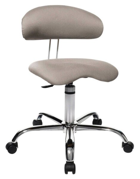Topstar Bürostuhl Sitness® 40, ST290W53 Stoff grau, Gestell chrom