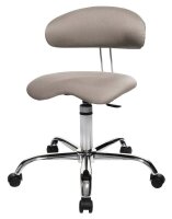 Topstar Bürostuhl Sitness® 40, ST290W53 Stoff grau, Gestell chrom