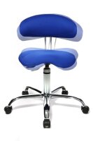 Topstar Bürostuhl Sitness® 40, ST290W56 Stoff blau, Gestell chrom