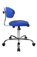 Topstar Bürostuhl Sitness® 40, ST290W56 Stoff blau, Gestell chrom