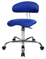 Topstar Bürostuhl Sitness® 40, ST290W56 Stoff blau, Gestell chrom