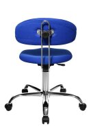 Topstar Bürostuhl Sitness® 40, ST290W56 Stoff blau, Gestell chrom