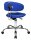 Topstar Bürostuhl Sitness® 40, ST290W56 Stoff blau, Gestell chrom