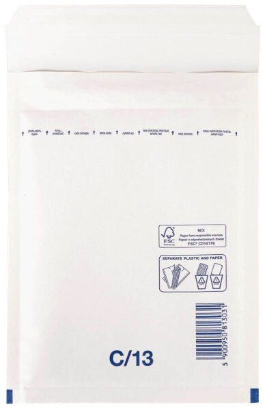 VP Luftpolstertaschen C/13 weiß für DIN A6, 100 St.