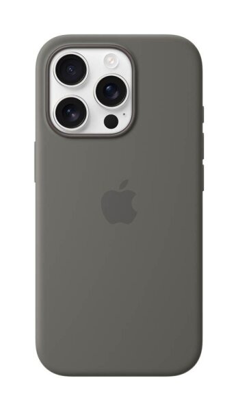 Apple Silikon Case Handy-Cover für Apple iPhone 16 Pro stein
