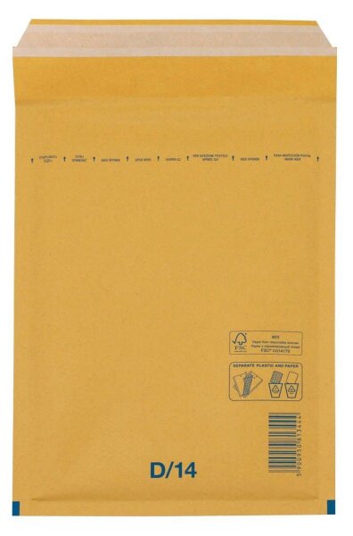 VP Luftpolstertaschen D/14 braun für DIN A5, 100 St.