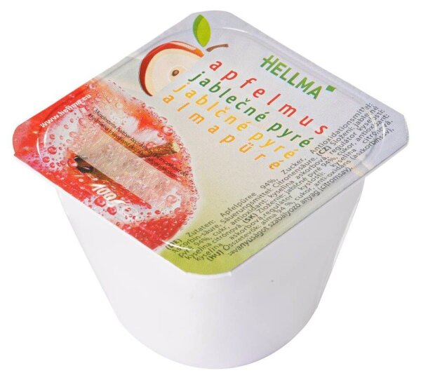 HELLMA  Apfel Fruchtmus, 48 Stück