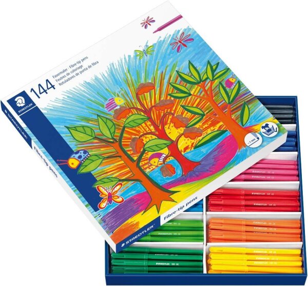 STAEDTLER 325 Filzstifte farbsortiert, 144 St.