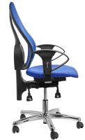 Topstar Bürostuhl Sitness® 15, ST19UT38 Stoff blau, Gestell chrom
