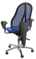 Topstar Bürostuhl Sitness® 15, ST19UT38 Stoff blau, Gestell chrom
