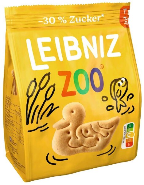 LEIBNIZ Zoo -30 % Zucker Kekse 125,0 g, 1 St.
