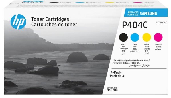 HP CLT-P404C (SU365A) schwarz, cyan, magenta, gelb Toner, 4er-Set