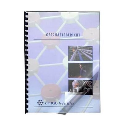 LMG Deckfolien für Bindemappen PREMIUM transparent, DIN A4 0,2 mm, 100 St.