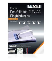 LMG Deckfolien für Bindemappen PREMIUM transparent,...