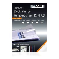 LMG Deckfolien für Bindemappen PREMIUM transparent,...